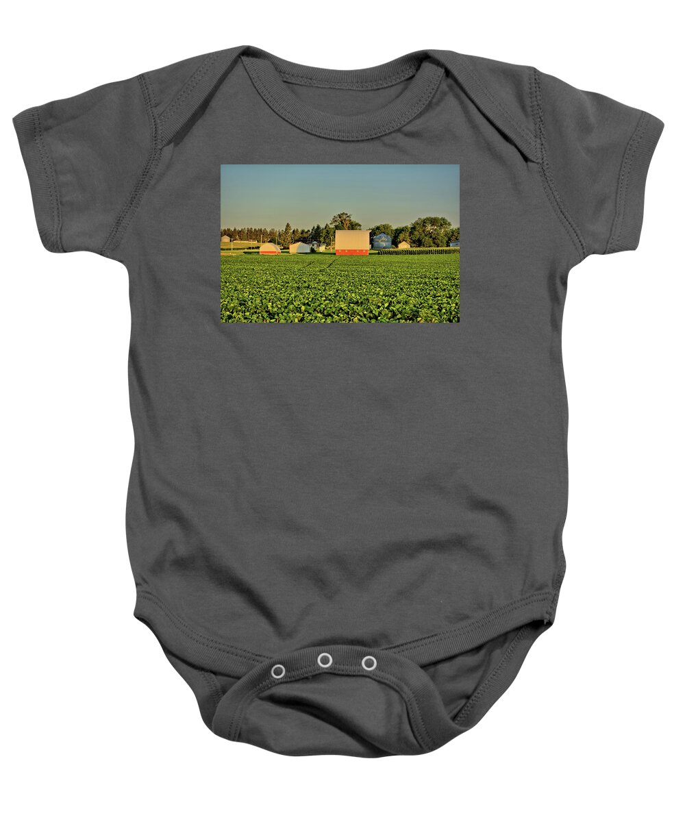 Farm Baby Onesie featuring the photograph Grundy Beans by Bonfire Photography