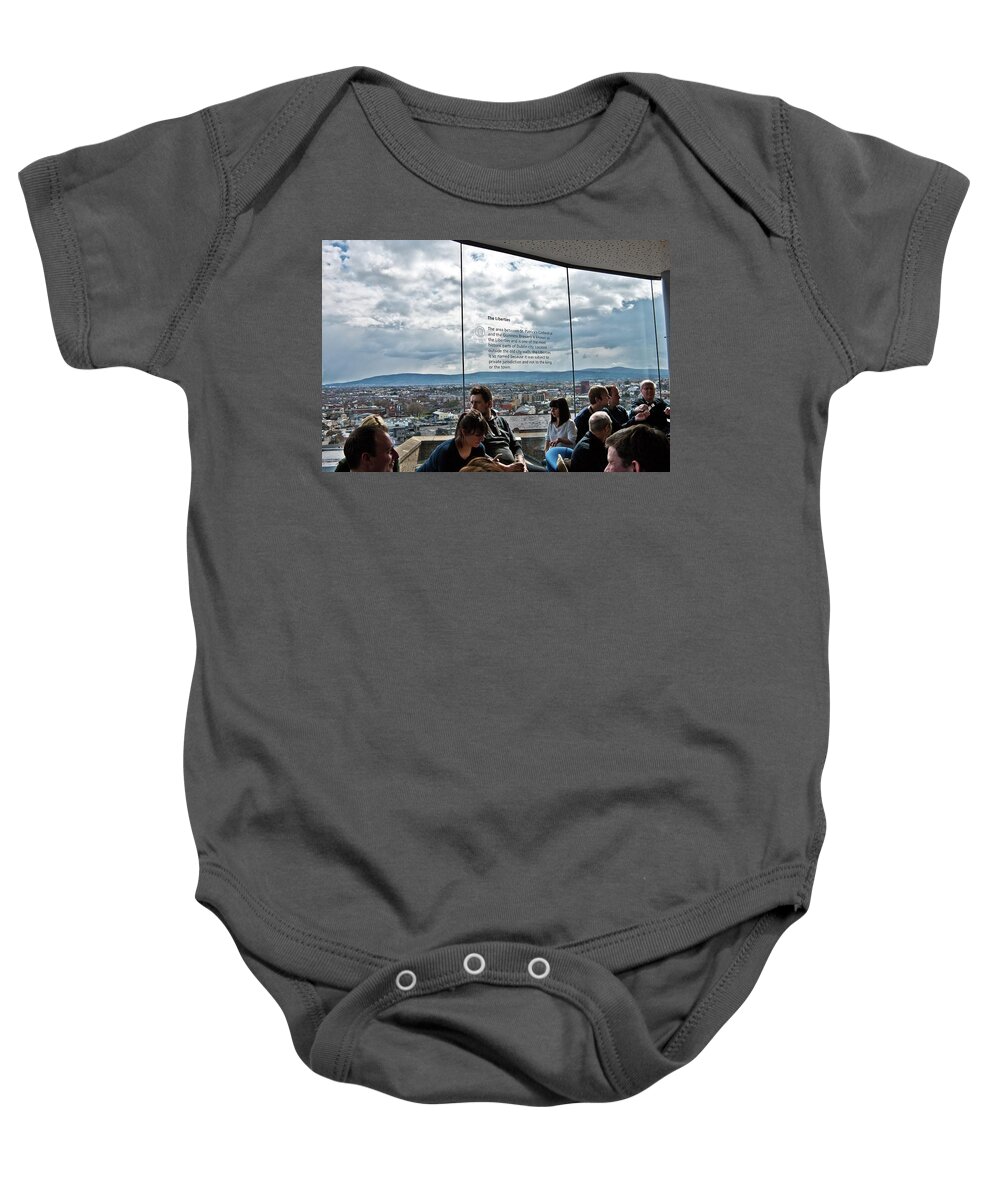 Guinness Baby Onesie featuring the photograph Guinness Gravity Bar View by Marisa Geraghty Photography