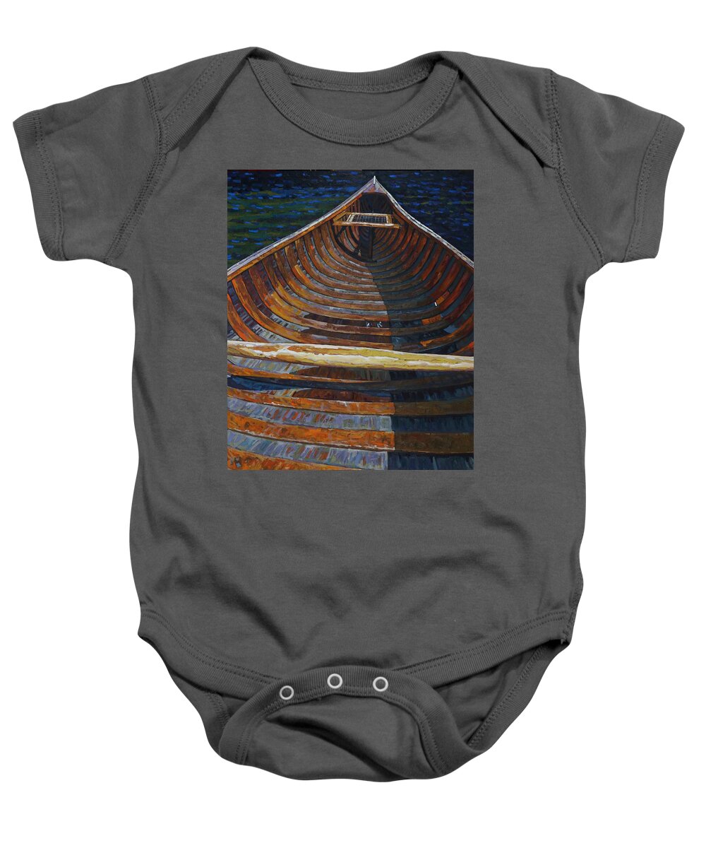 2070 Baby Onesie featuring the painting Happy Place by Phil Chadwick