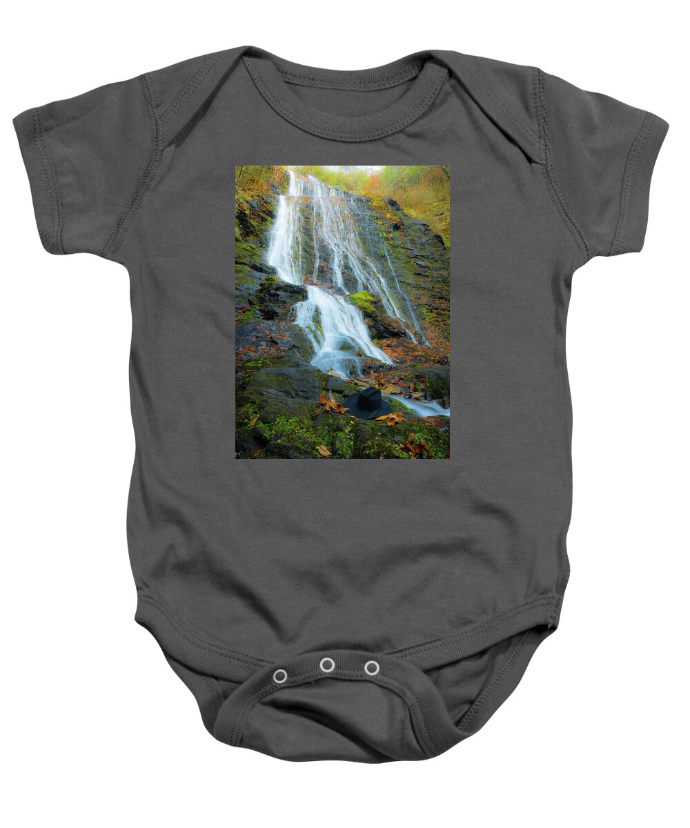 Hat Baby Onesie featuring the photograph Hat Falls by George Kenhan