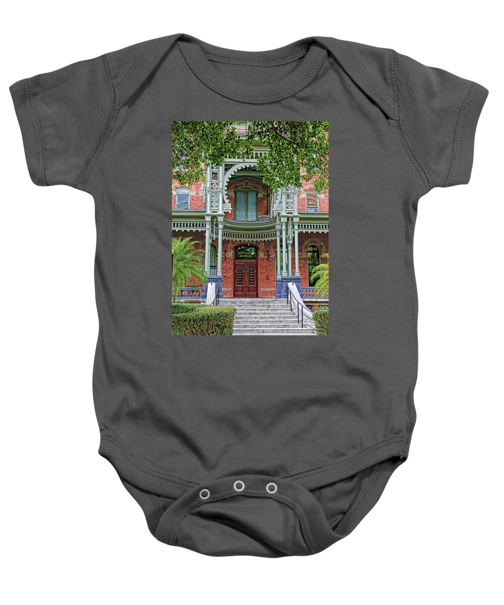 Henry B Plant Museum Baby Onesie featuring the photograph Henry B. Plant Museum Entry by HH Photography of Florida