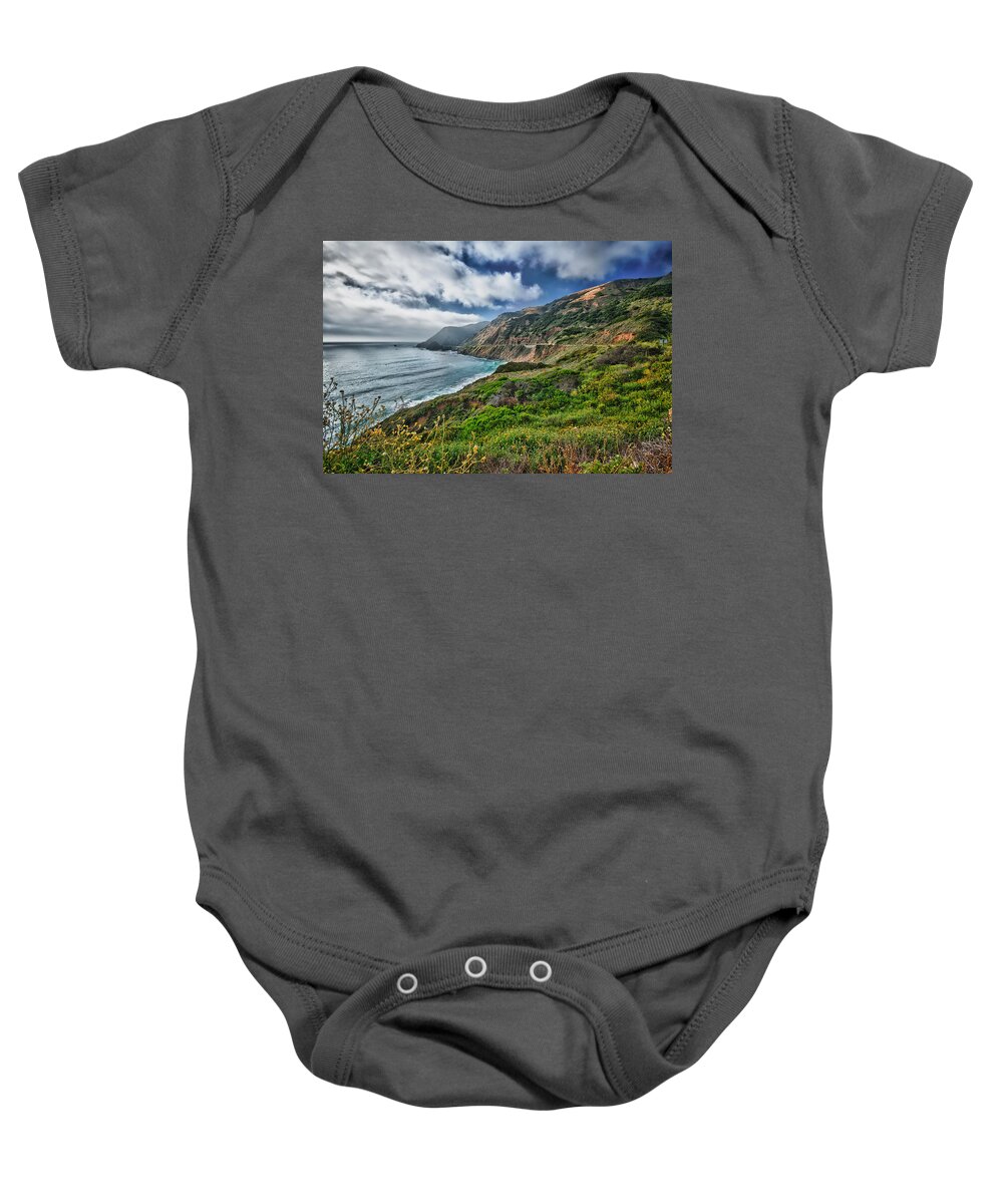 Beach Baby Onesie featuring the photograph Highway Nr.1 - California by Andreas Freund
