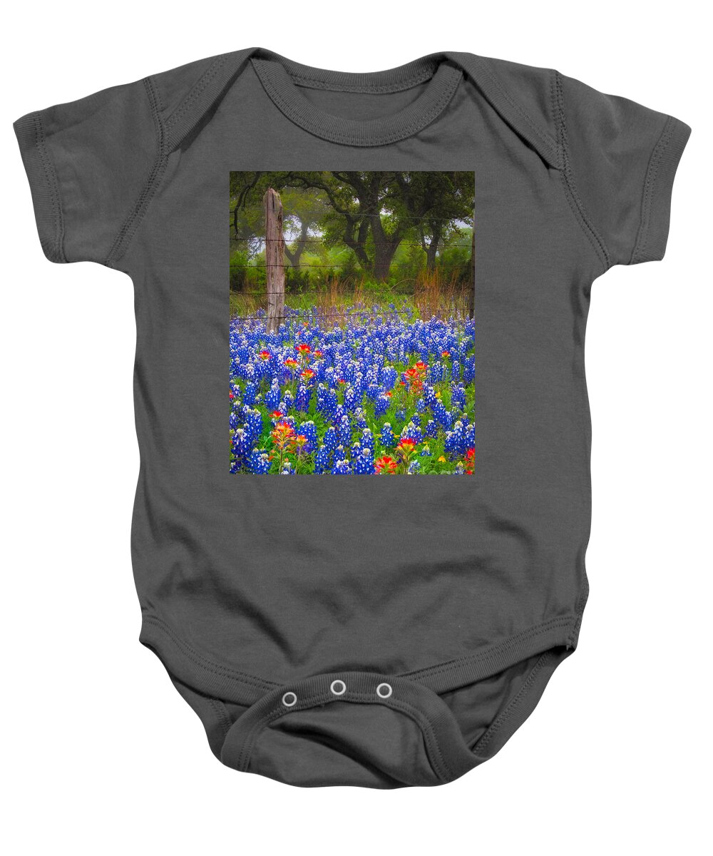 America Baby Onesie featuring the photograph Hill Country Forest by Inge Johnsson