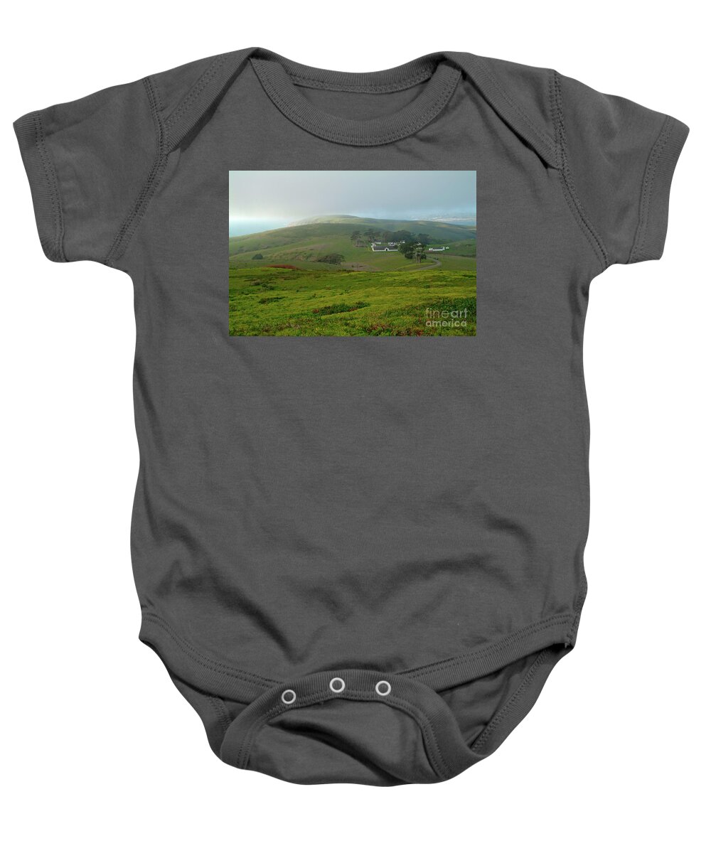 Photography Baby Onesie featuring the photograph Historic Pierce Point Ranch in Point Reyes by Charlene Mitchell