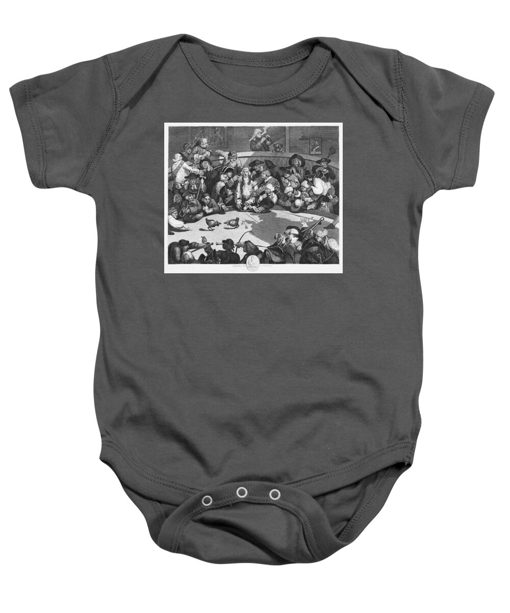 1759 Baby Onesie featuring the photograph Hogarth: Cockpit, 1759 by Granger