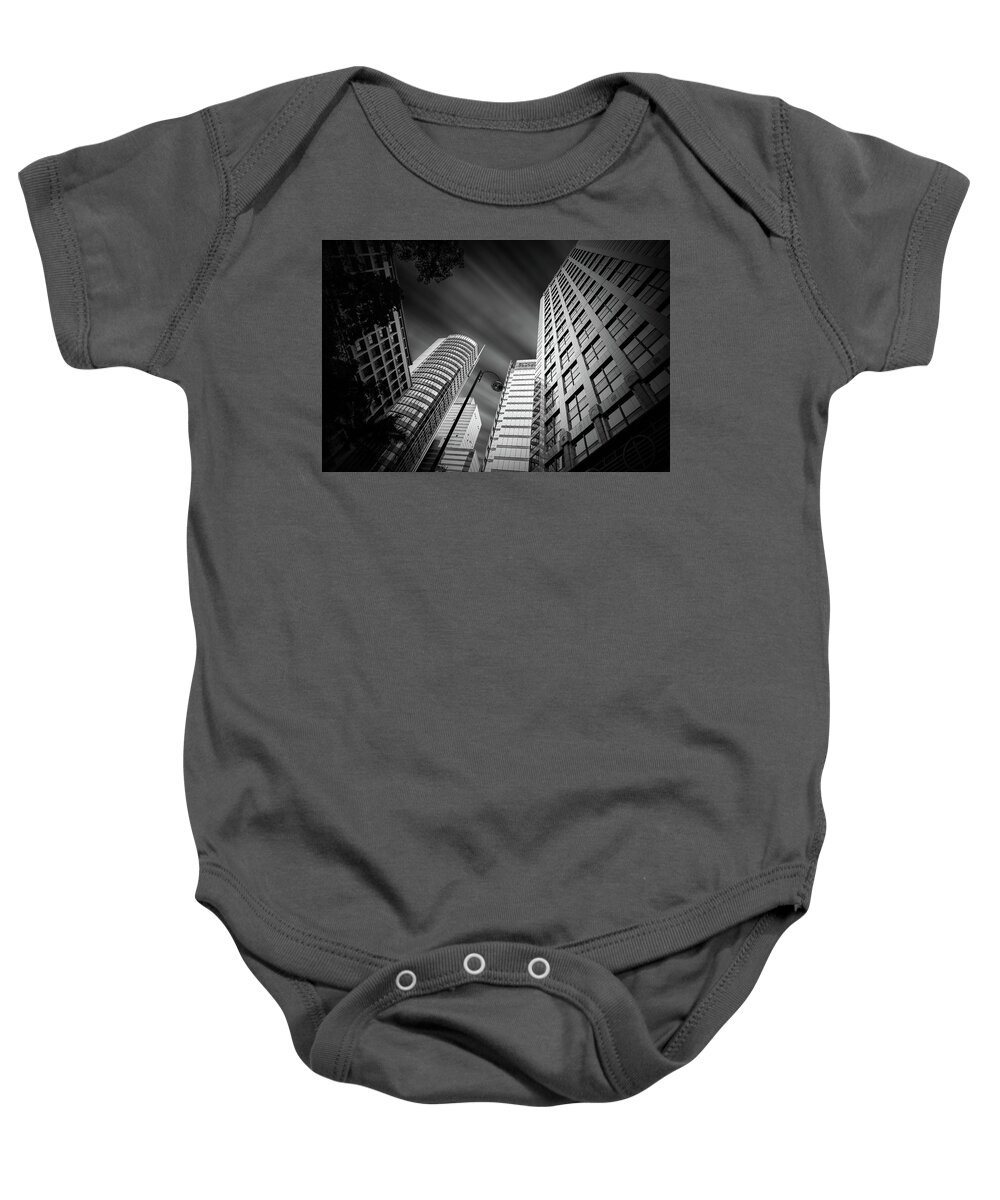 Hong Kong Baby Onesie featuring the photograph Hong Kong tall buildings by William Lee