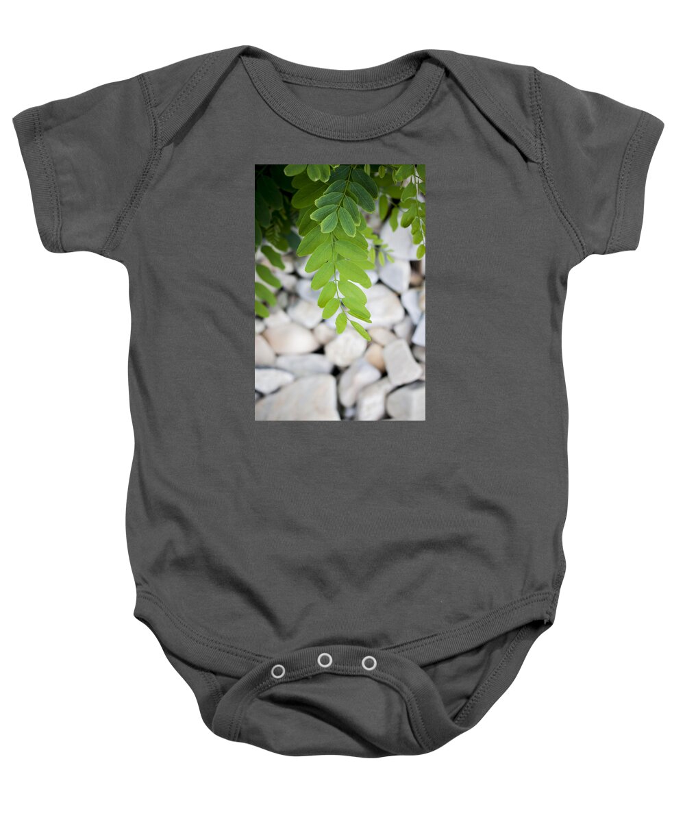 Leaves Baby Onesie featuring the photograph Hope by Santi Carral