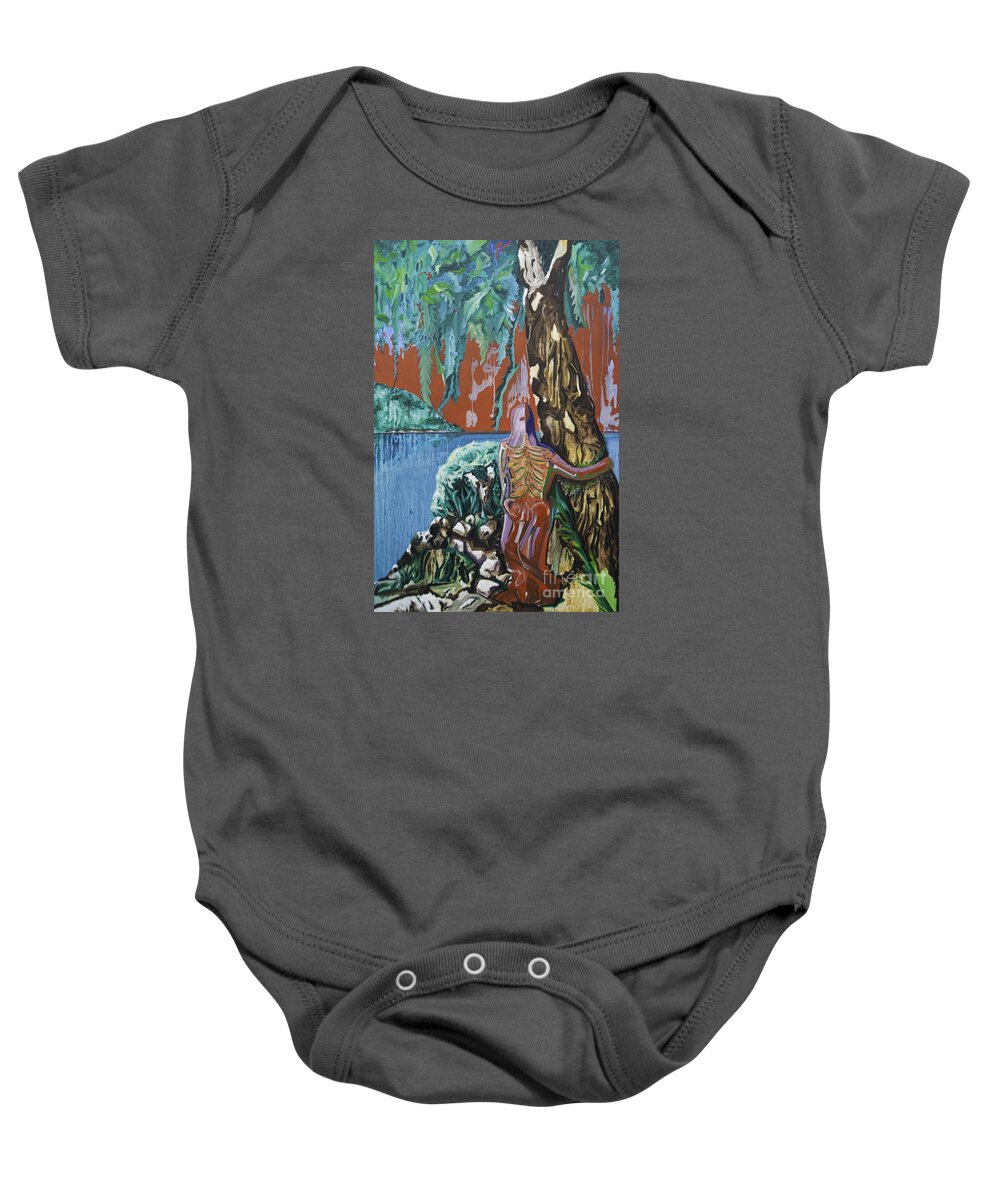 Hot Spot Baby Onesie featuring the painting Hot Spot by James Lavott