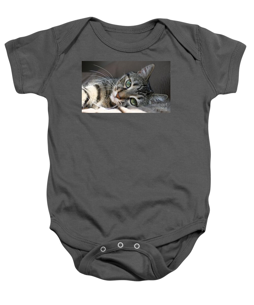 Adorable Baby Onesie featuring the photograph I Get Lost In Your Eyes by Heather King