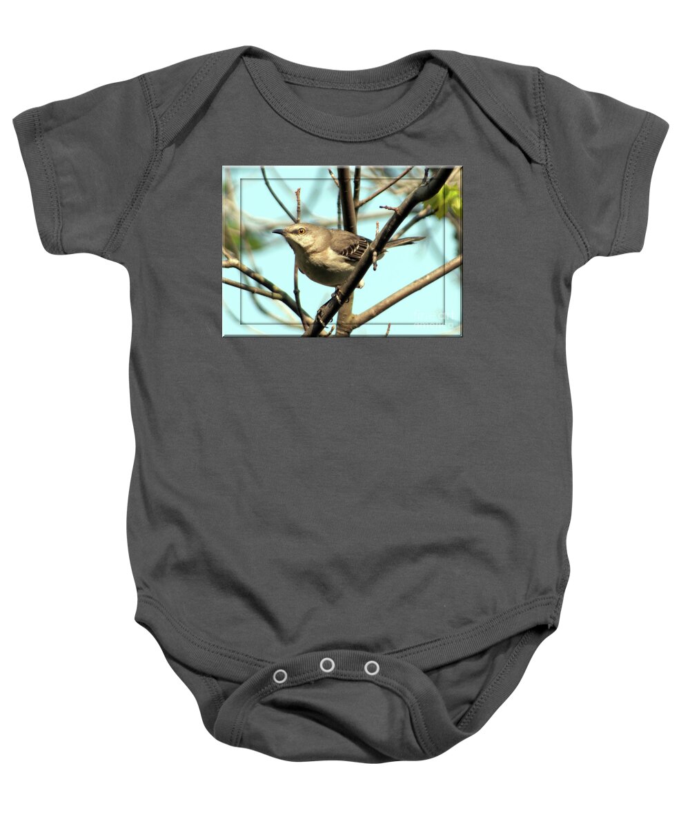 Birds Baby Onesie featuring the photograph I Need More Leaves by Lydia Holly