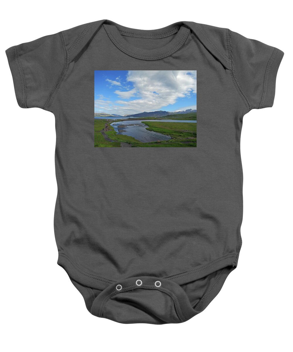 Landscape Baby Onesie featuring the photograph Icelandic Landscape 5 by Pema Hou