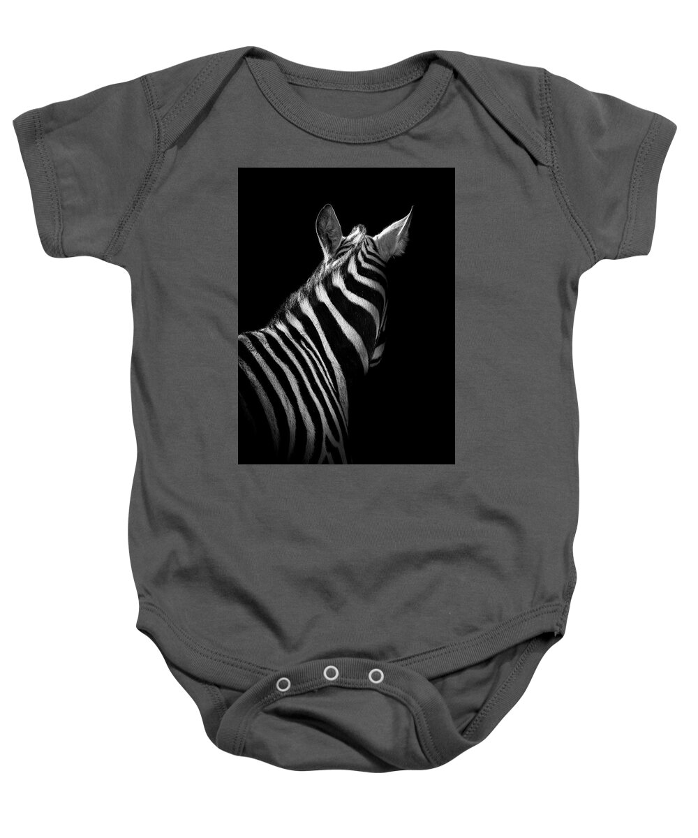 Zebra Baby Onesie featuring the photograph Ignorance by Paul Neville
