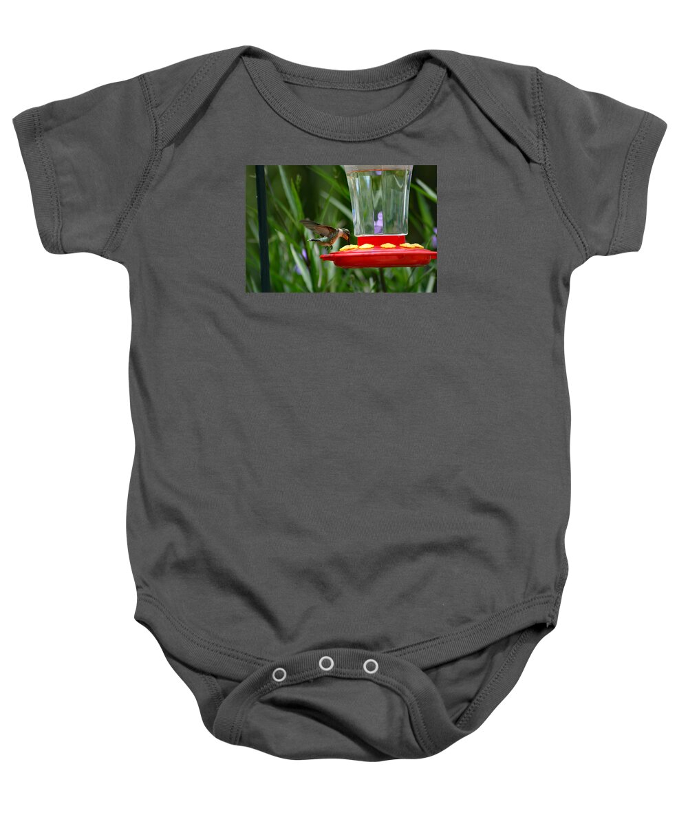 Nature Baby Onesie featuring the photograph I'm Really Thirsty 2 by DB Hayes