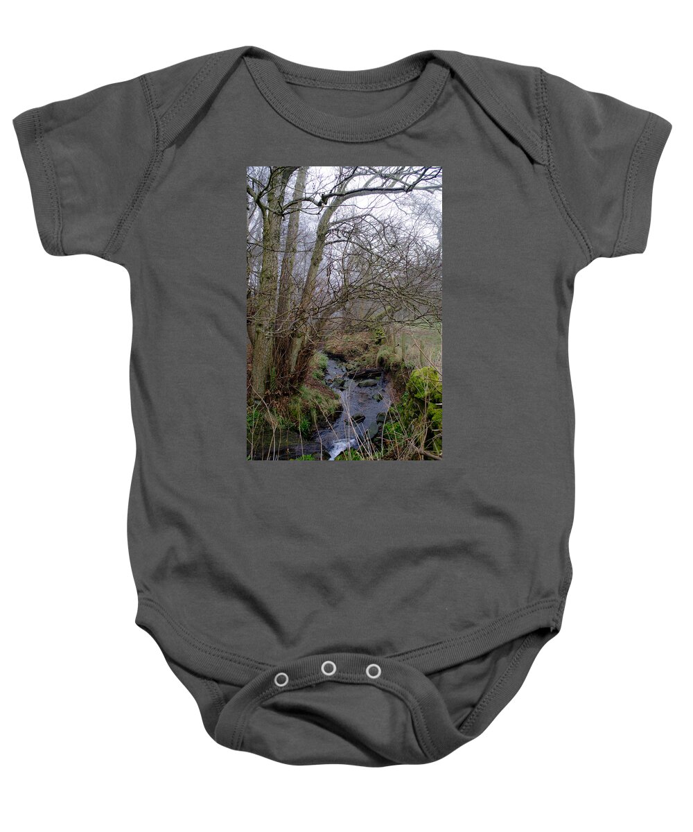 Stream Baby Onesie featuring the photograph In the Forest. by Elena Perelman