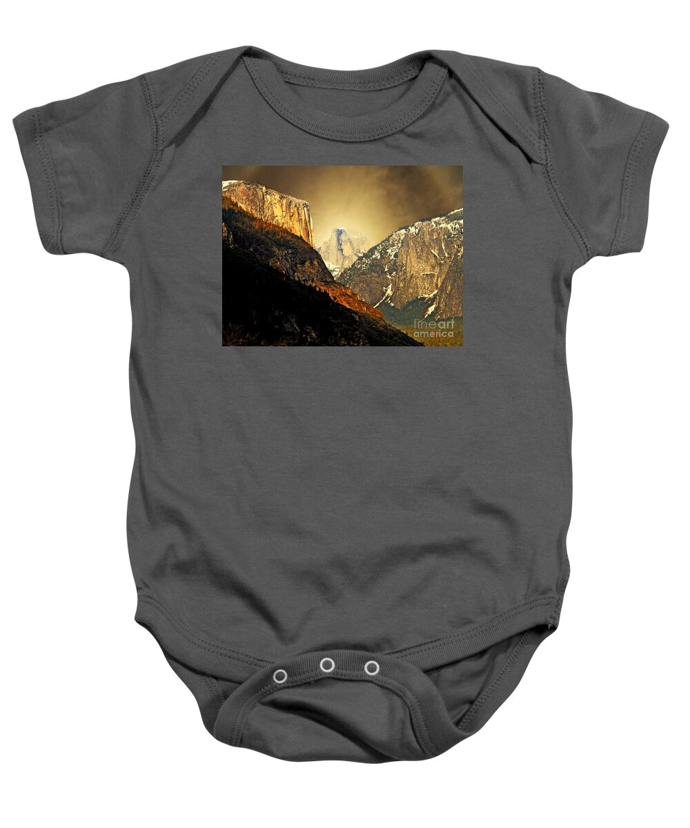 Landscape Baby Onesie featuring the photograph In The Presence Of God by Wingsdomain Art and Photography