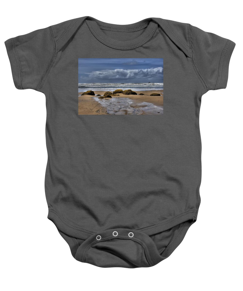 Hdr Baby Onesie featuring the photograph Indian Beach by Brad Granger