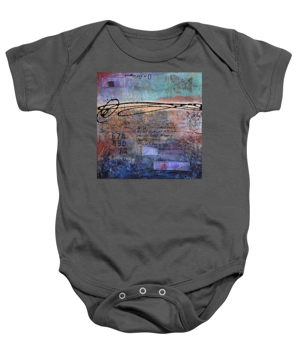 Acrylic Baby Onesie featuring the painting Into The Shadows by Brenda O'Quin