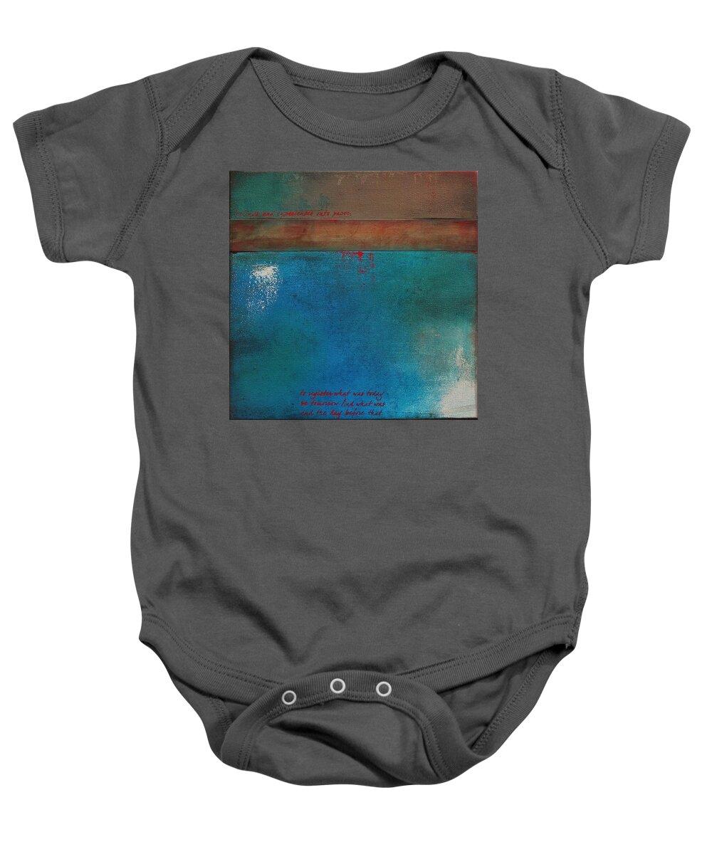 Acrylic Baby Onesie featuring the painting Into the Wisp 1 by Brenda O'Quin