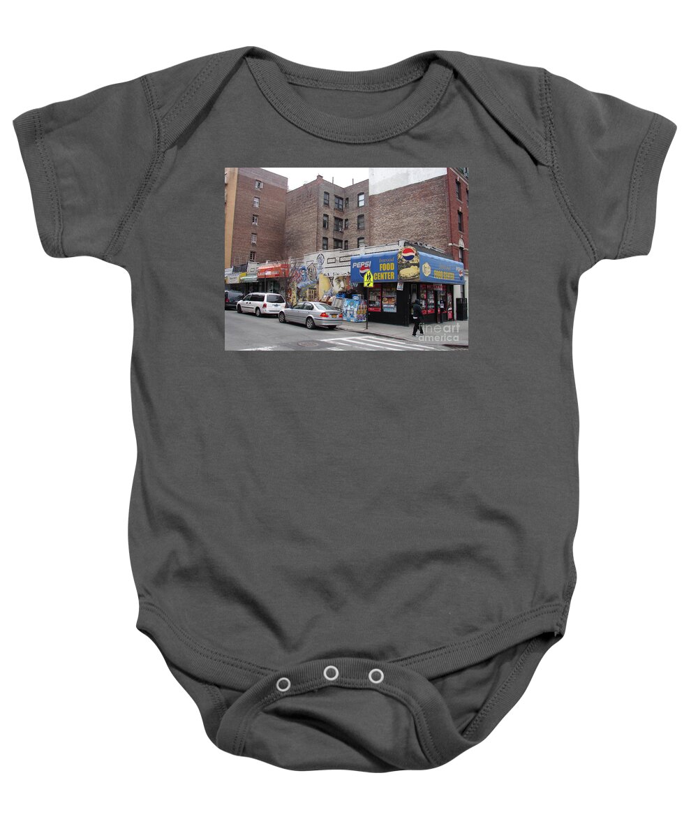 Inwood Food Center Baby Onesie featuring the photograph Inwood Food Center by Cole Thompson