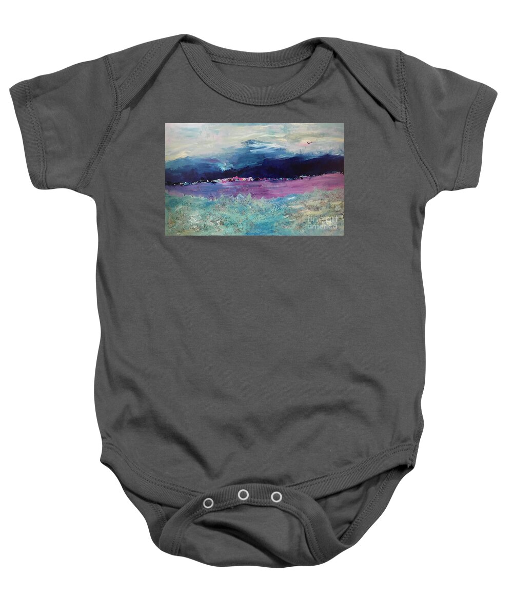 Okanagan Valley Baby Onesie featuring the painting Irreplaceable by Sherry Harradence