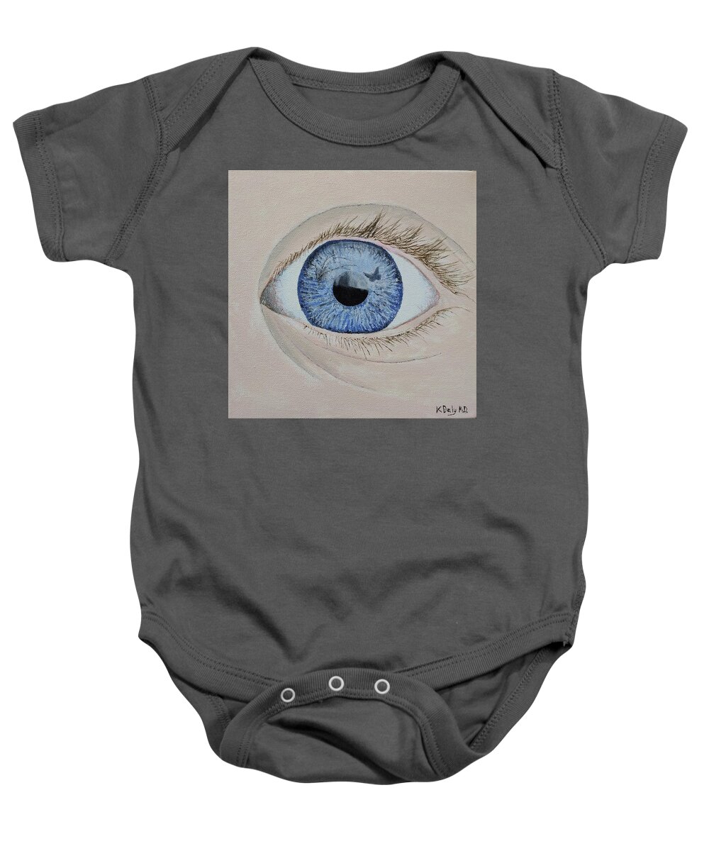 Art Baby Onesie featuring the painting ...it Begins by Kevin Daly