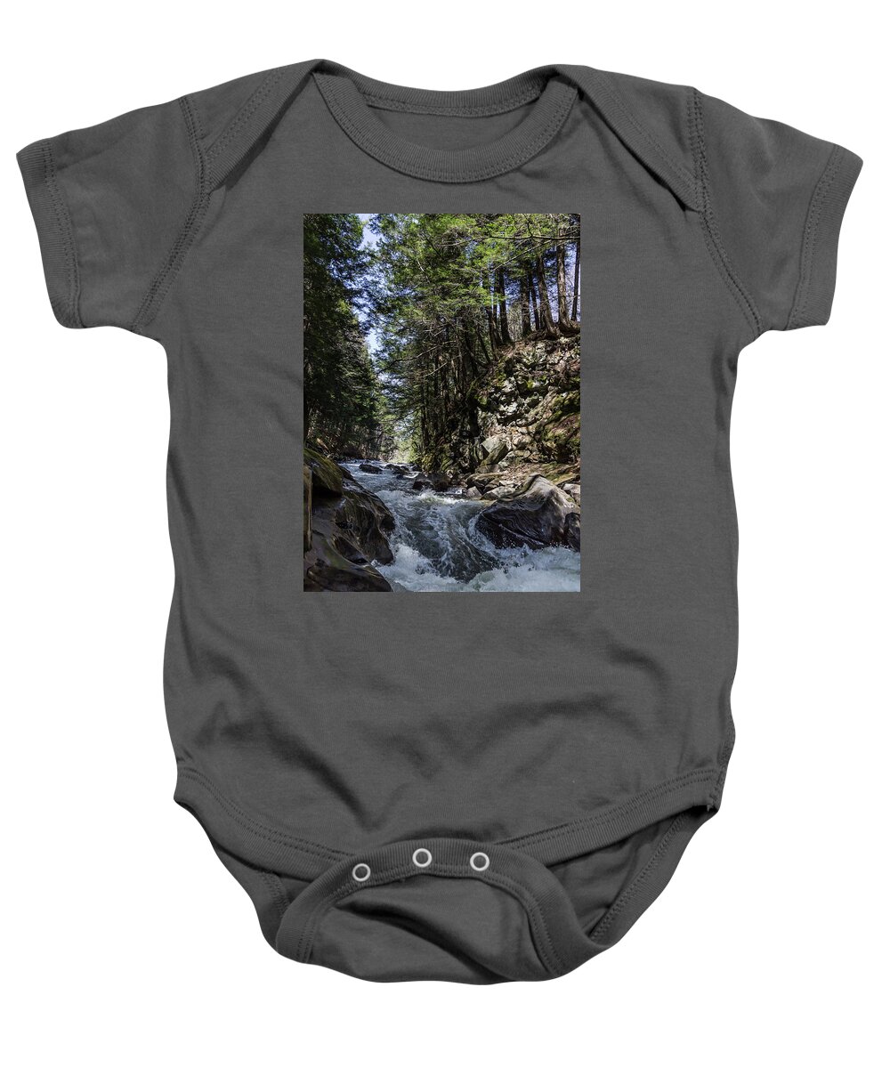 Rapids Baby Onesie featuring the photograph Joe's Brook by Tim Kirchoff