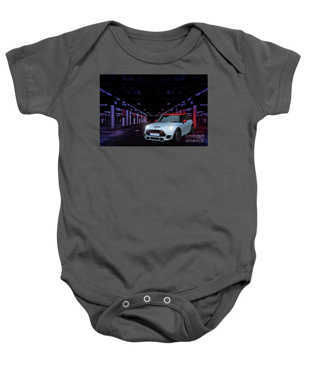 Mini Baby Onesie featuring the photograph John Cooper Works by Roger Lighterness