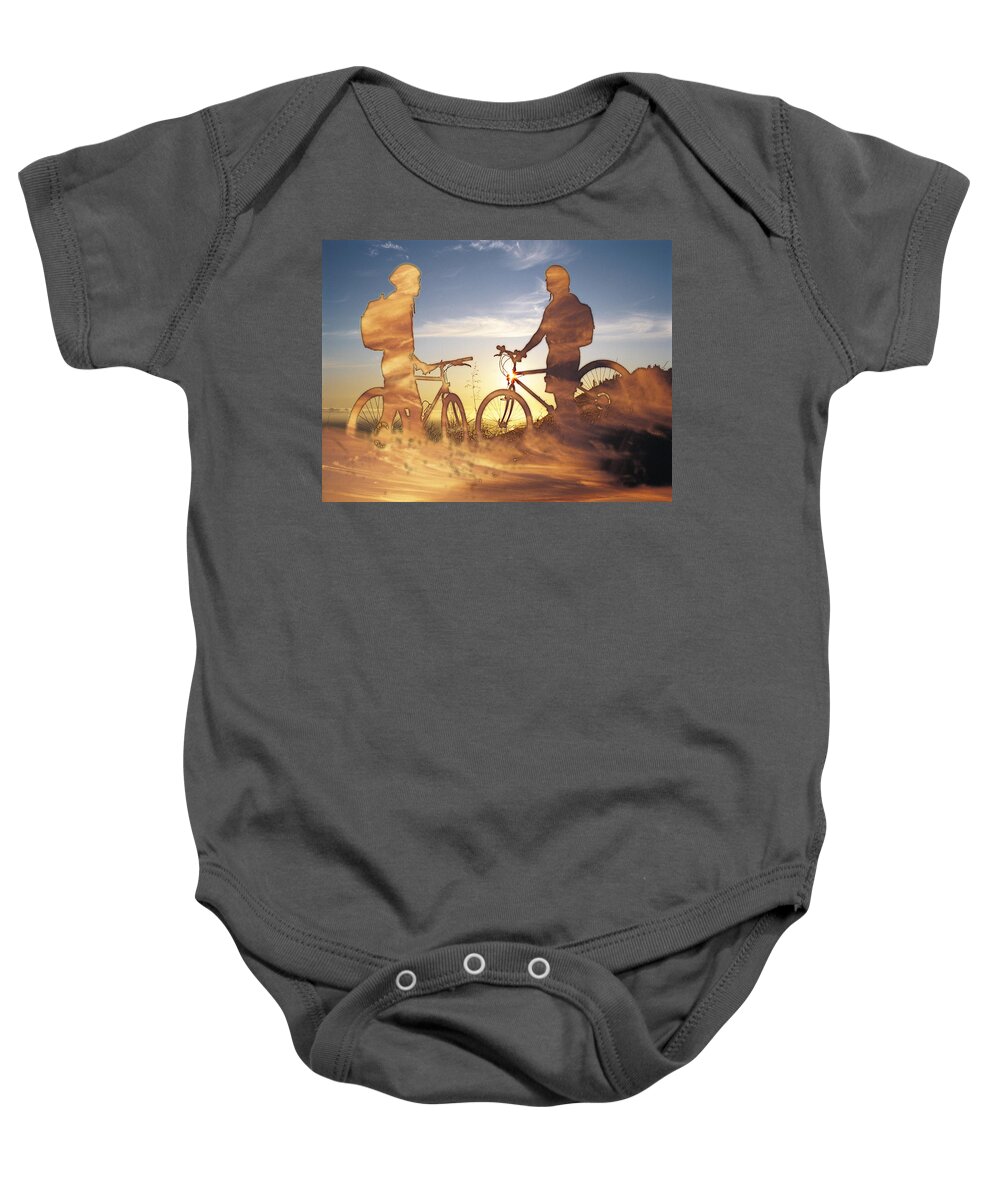 Clouds Baby Onesie featuring the photograph Journeys End by Tim Allen