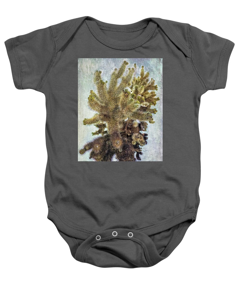 Cholla Baby Onesie featuring the digital art Jumping Cholla by Sandra Selle Rodriguez