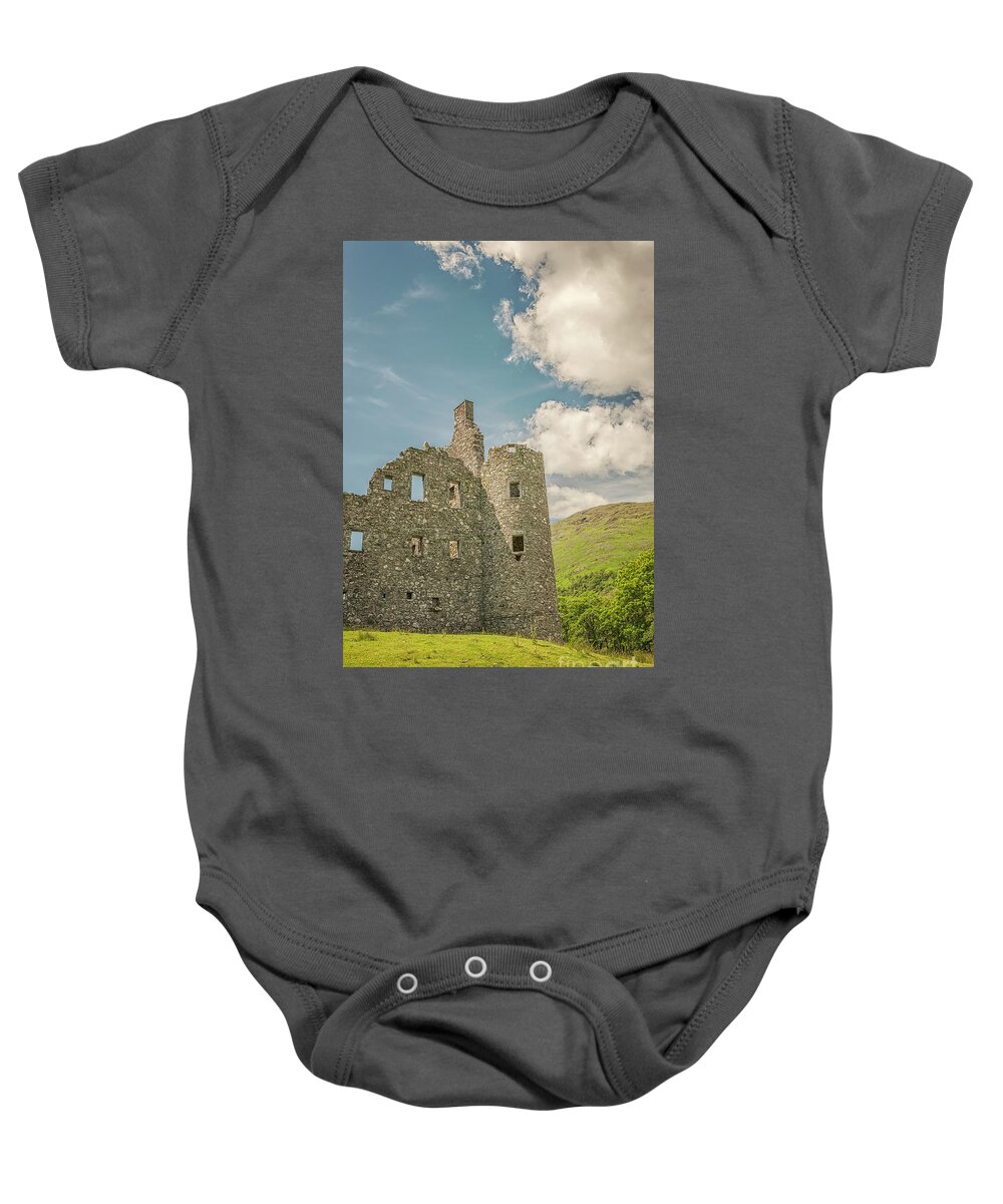 Scotland Baby Onesie featuring the photograph Kilchurn Castle Ruin by Antony McAulay
