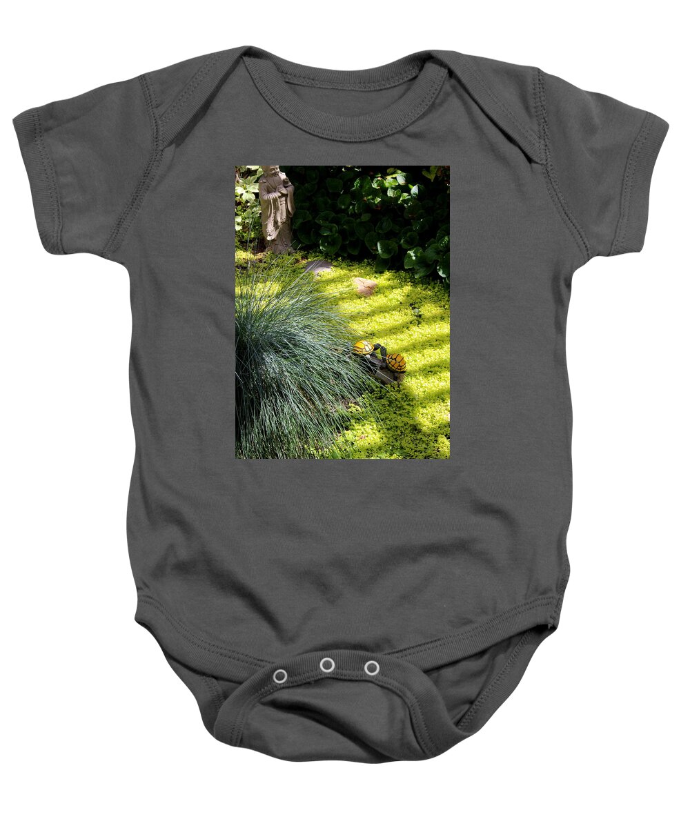 Kissing Baby Onesie featuring the photograph Kissing Cousins by Marie Neder