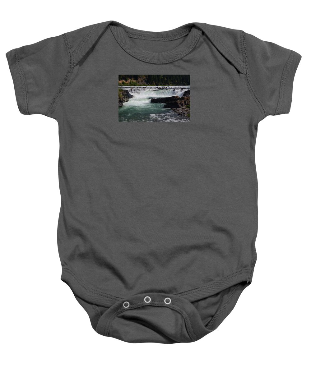 Libby Baby Onesie featuring the photograph Kootenai Falls by Whispering Peaks Photography