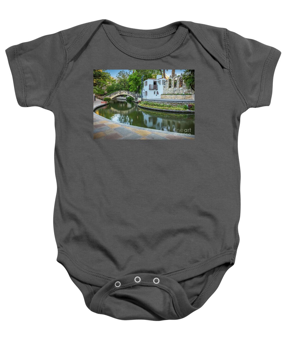 America Baby Onesie featuring the photograph La Villita by Inge Johnsson