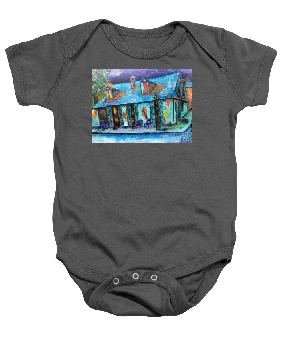 Lafitte's Baby Onesie featuring the painting Lafitte's by Beverly Boulet