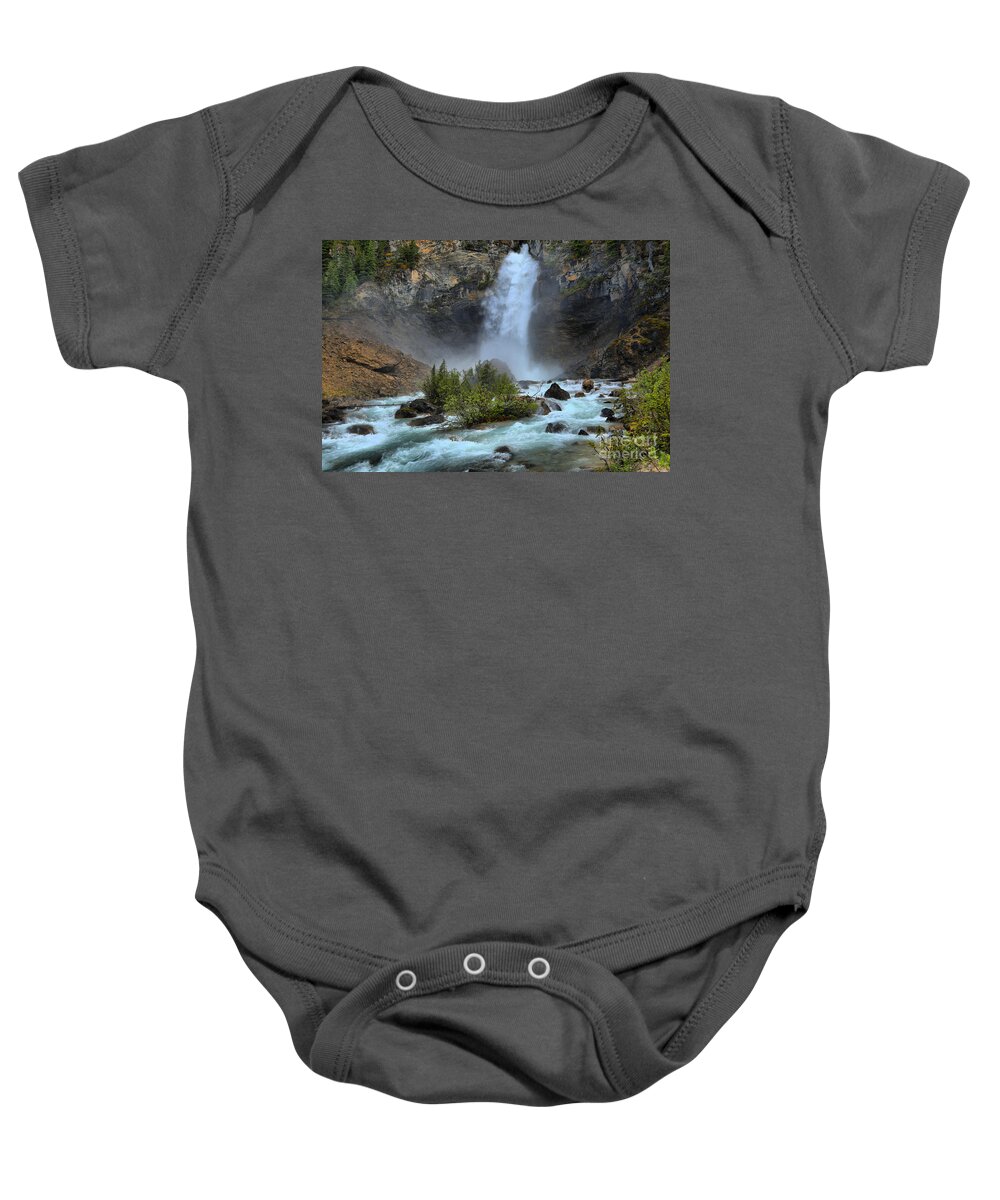 Laughing Falls Baby Onesie featuring the photograph Laughing Falls by Adam Jewell