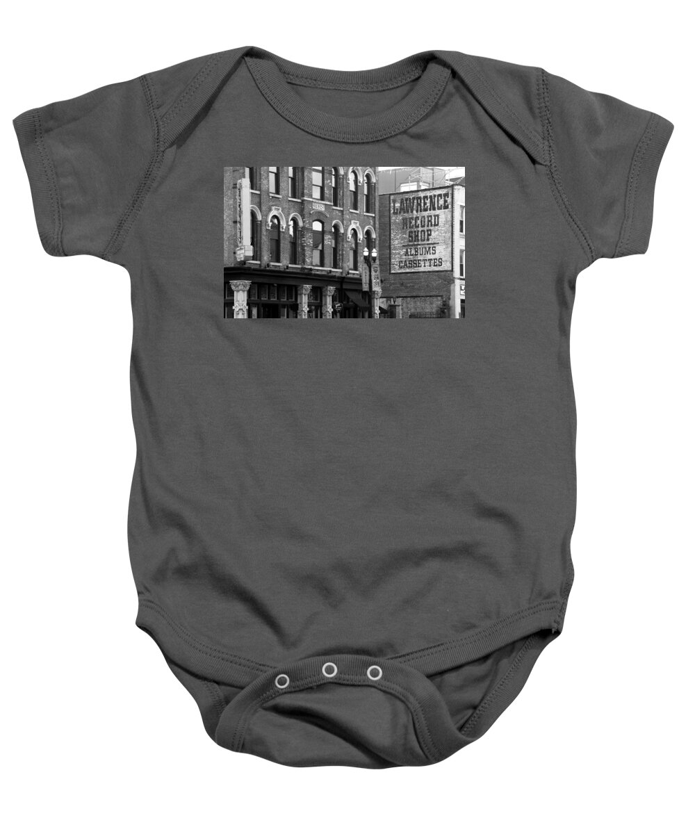 Nashville Baby Onesie featuring the photograph Lawrence Record Shop Nashville by Valerie Collins