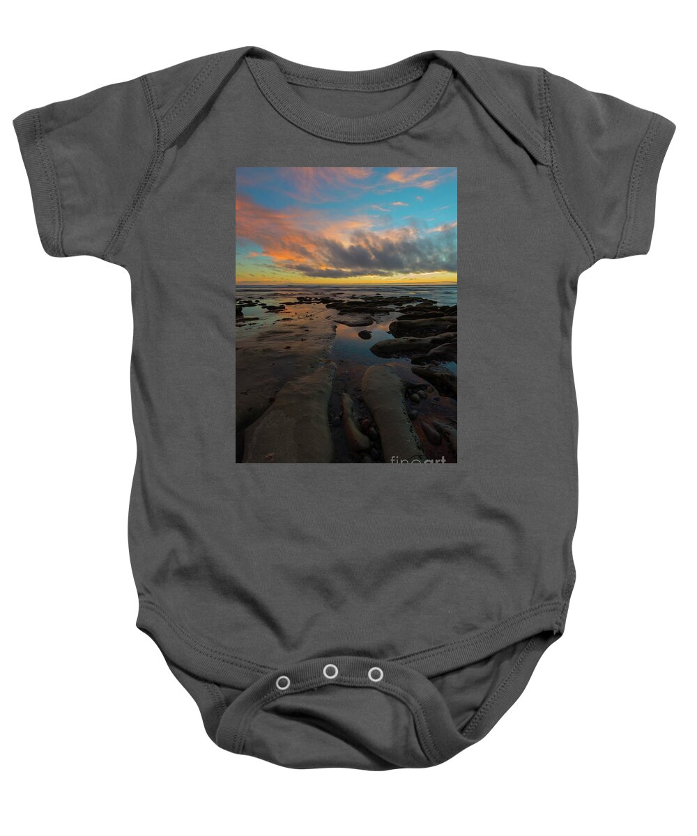 California Baby Onesie featuring the photograph Leading to the Sea by Michael Dawson
