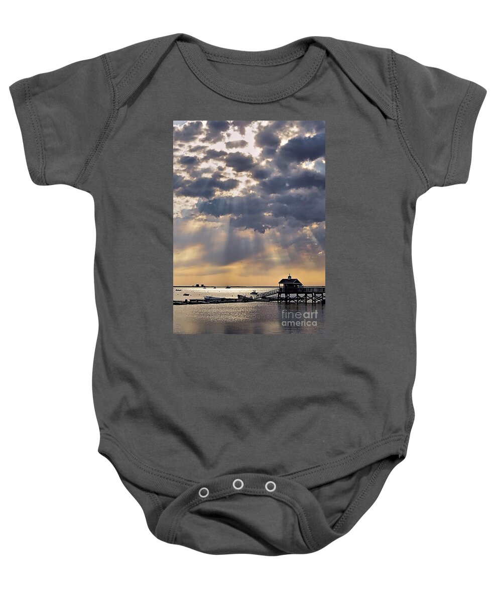 Sunshine Baby Onesie featuring the photograph Let The Sunshine In by Janice Drew