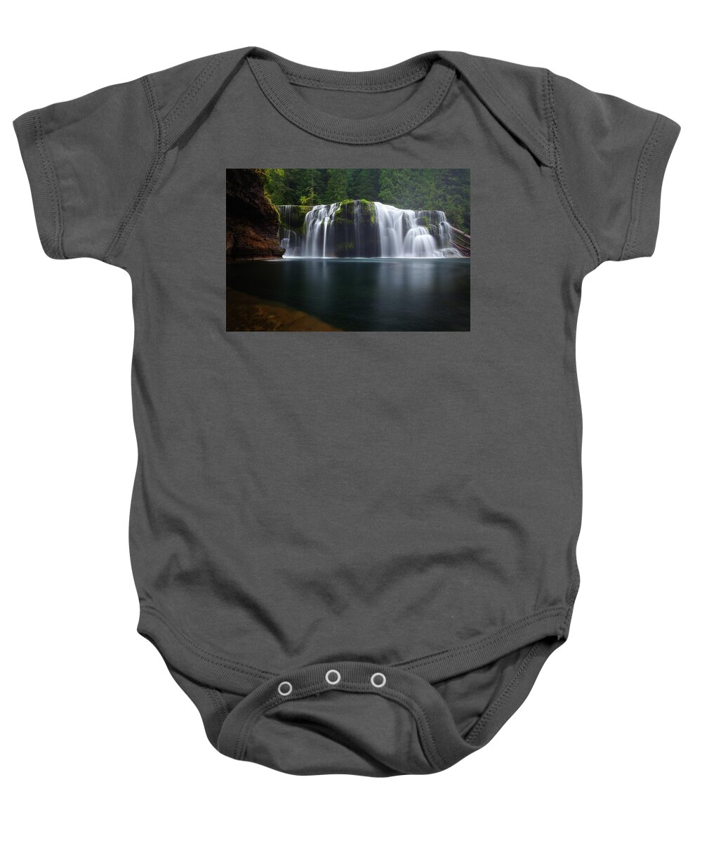 Waterfall Baby Onesie featuring the photograph Lewis Falls by Darren White