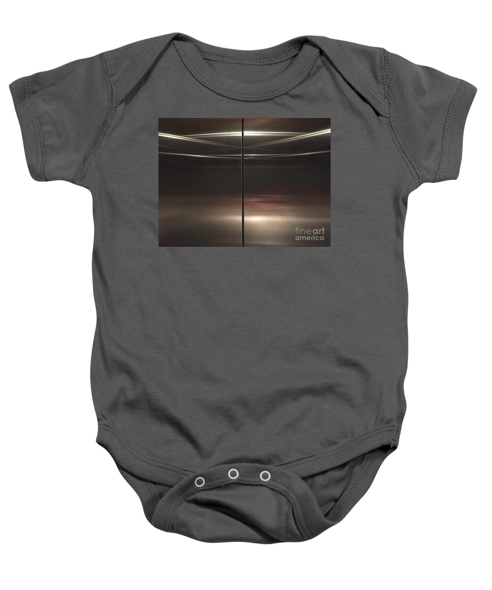 Light Reflected Patterns Contrast Baby Onesie featuring the photograph Light Series 1-3 by J Doyne Miller