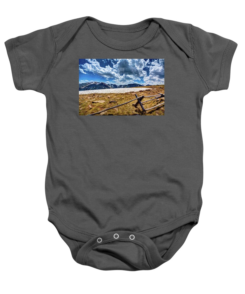 Colorado Baby Onesie featuring the photograph Lingering Snow by David Thompsen