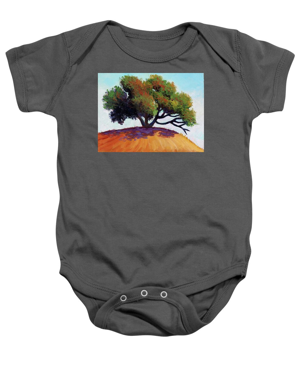 Tree Baby Onesie featuring the painting Live Oak Tree by Kevin Hughes
