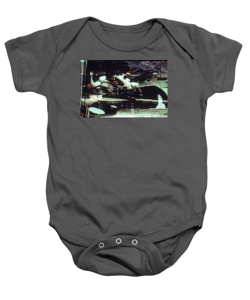 War Baby Onesie featuring the digital art Look You Will See by George D Gordon III