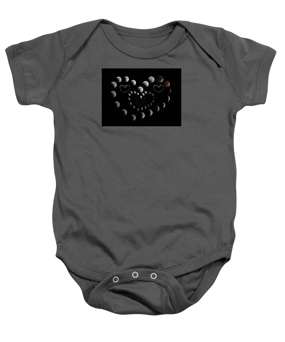 Lunar Baby Onesie featuring the photograph Love You to the Moon and Back by Betsy Knapp