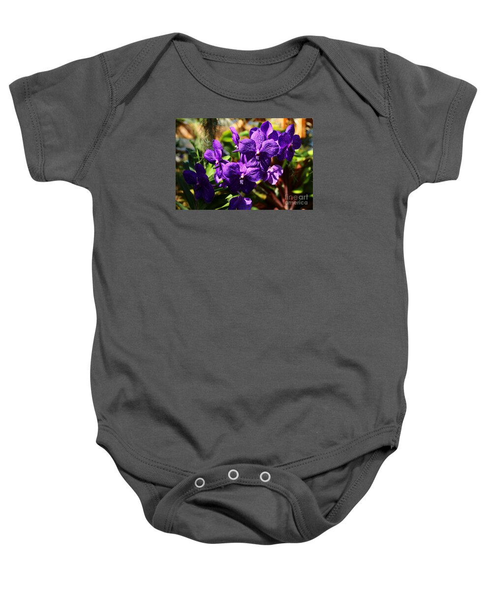  Orchid Baby Onesie featuring the photograph Magical Beauty by Christiane Schulze Art And Photography