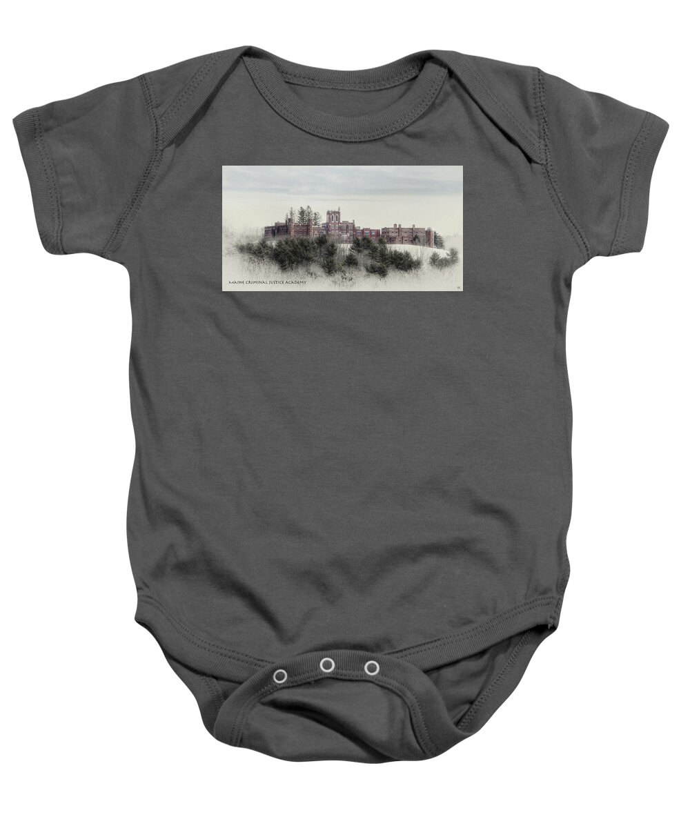 Maine Criminal Justice Academy Baby Onesie featuring the photograph Maine Criminal Justice Academy by John Meader