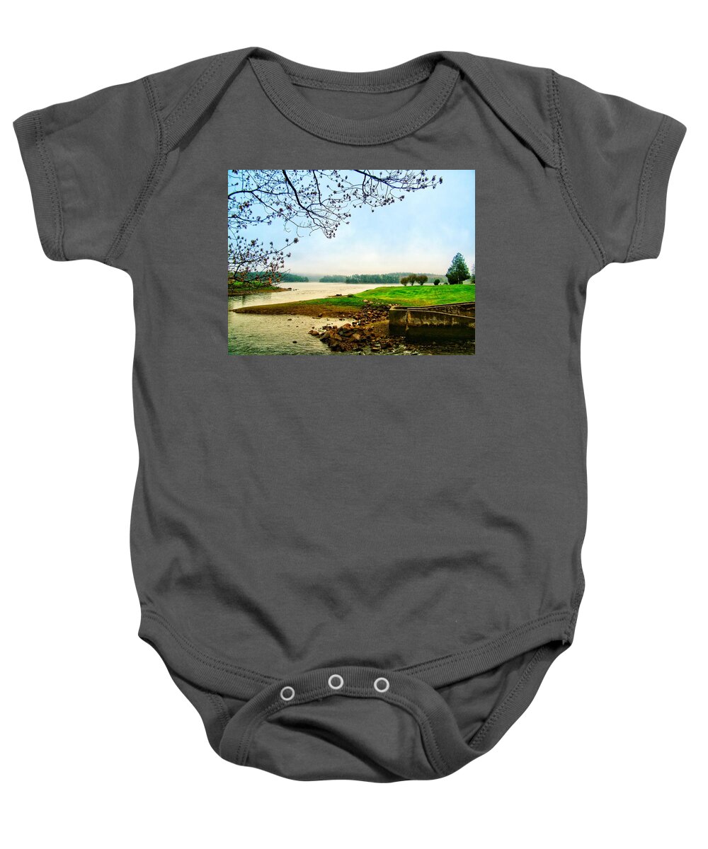 Maine Baby Onesie featuring the photograph Maine Fog by Joseph Caban