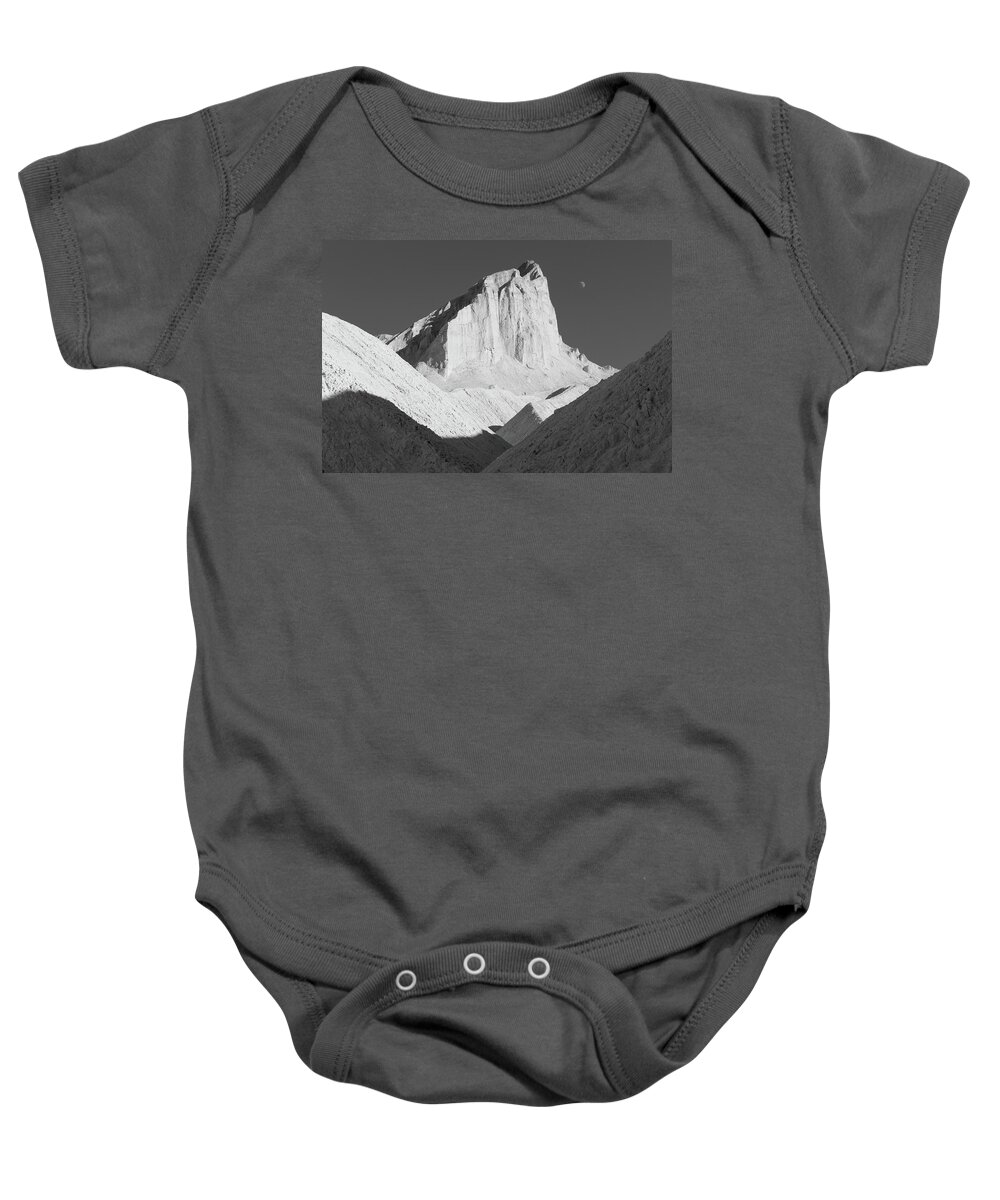 Badlands Baby Onesie featuring the photograph Manly Beacon by Scott Rackers