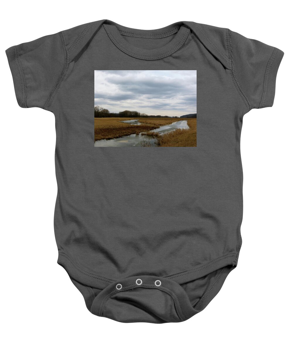 Marsh Baby Onesie featuring the photograph Marsh Day by Azthet Photography
