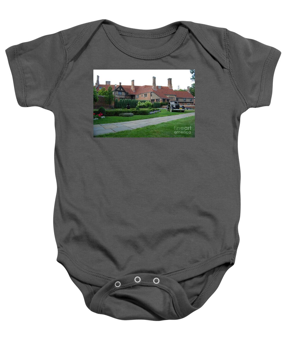 Concours D'elegance Baby Onesie featuring the photograph Meadowbrook Hall by Grace Grogan